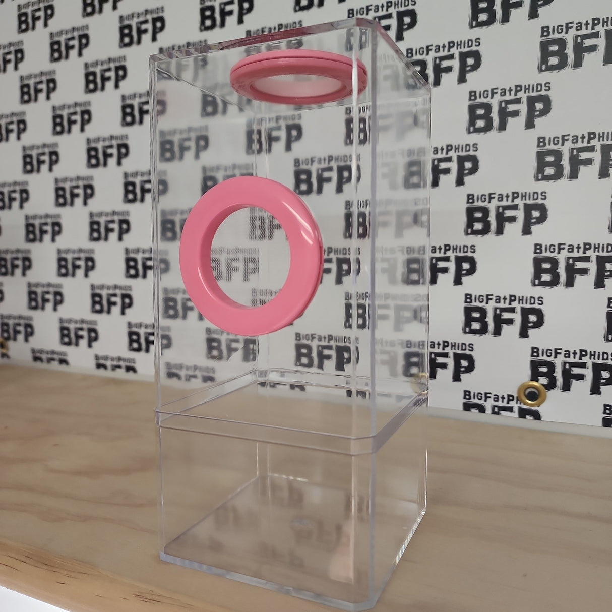 B-STOCK Flip Top Dual Vent Spider Condo Jumping Spider Enclosure (holds Fruitflies)