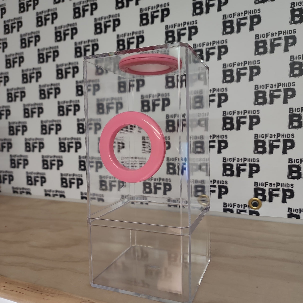 B-STOCK Flip Top Dual Vent Spider Condo Jumping Spider Enclosure (holds Fruitflies)