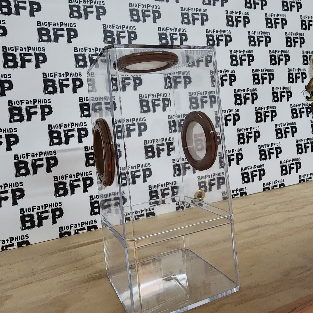 B-STOCK Flip Top Tri-Vent Spider Condo Jumping Spider Enclosure (holds Fruitflies)