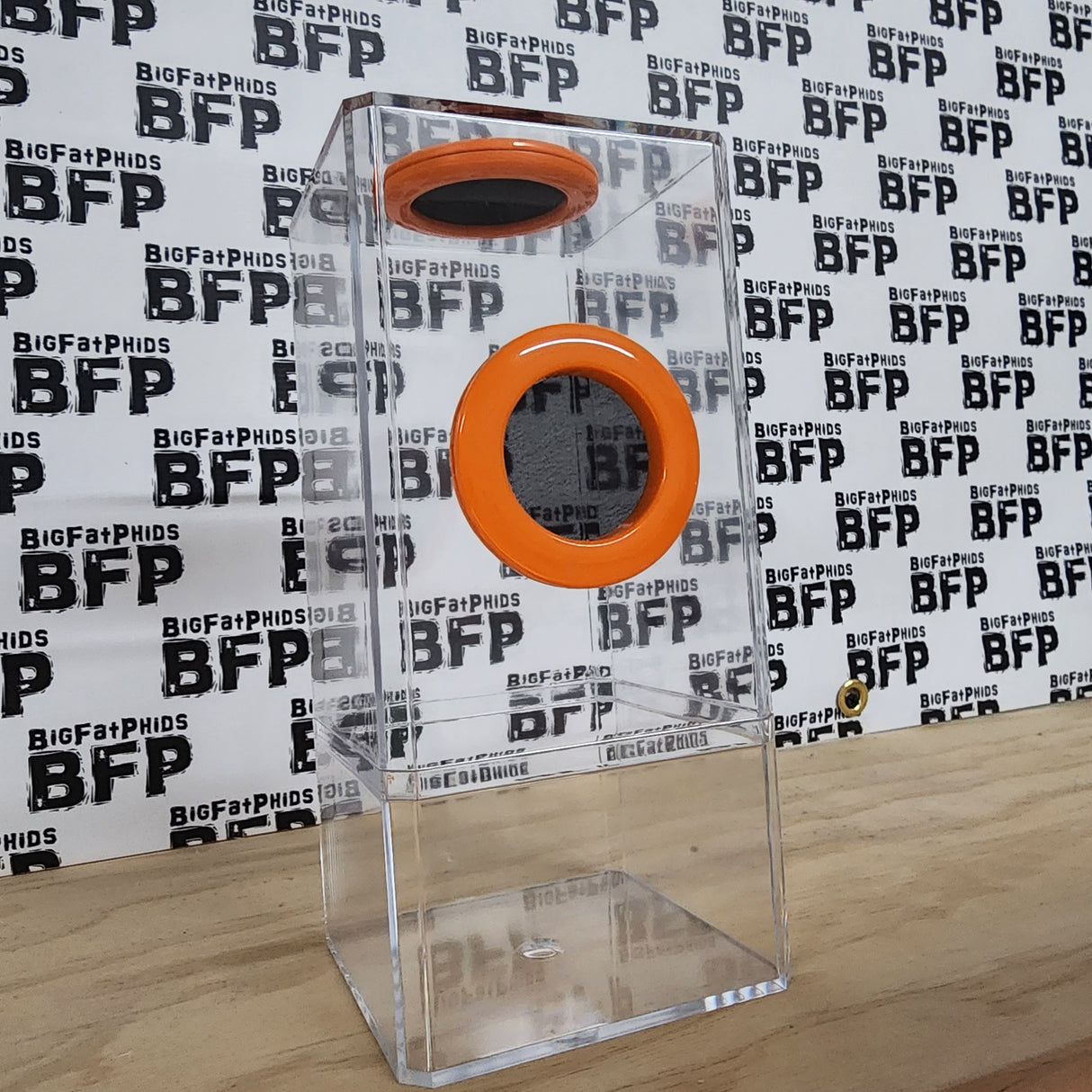 B-STOCK Flip Top Dual Vent Spider Condo Jumping Spider Enclosure (holds Fruitflies)