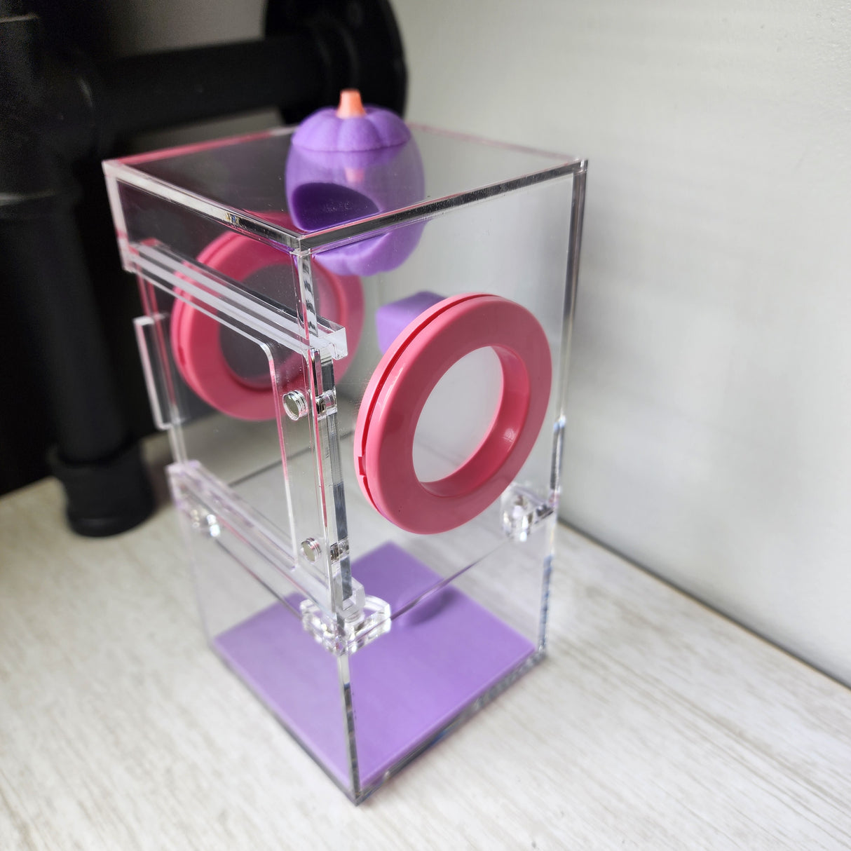 Mini Flat Top 3x3x6 Magnetic Front Opening Jumping Spider Enclosure NEW