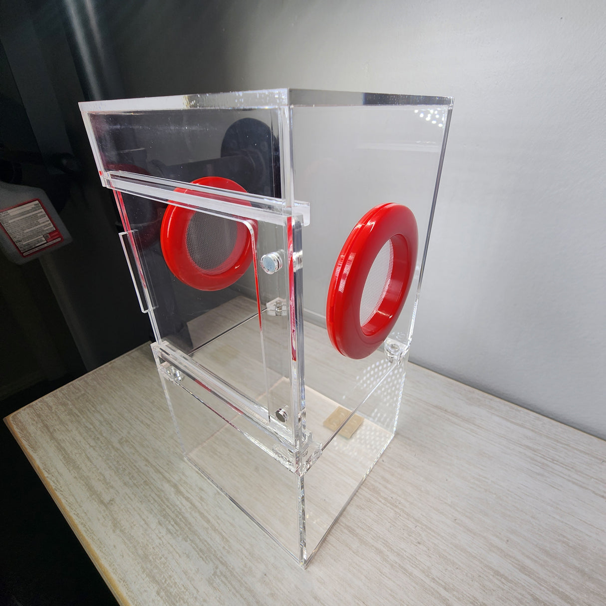 Medium Flat Top 4x4x8 Magnetic Front Opening Jumping Spider Enclosure NEW