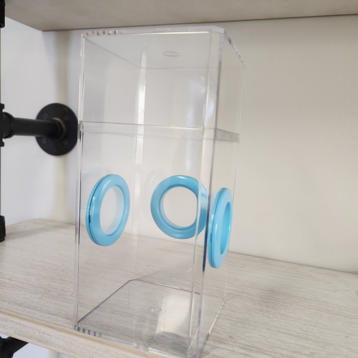 B-STOCK Flat Top Tri Vent Spider Condo Jumping Spider Enclosure (holds fruit flies)