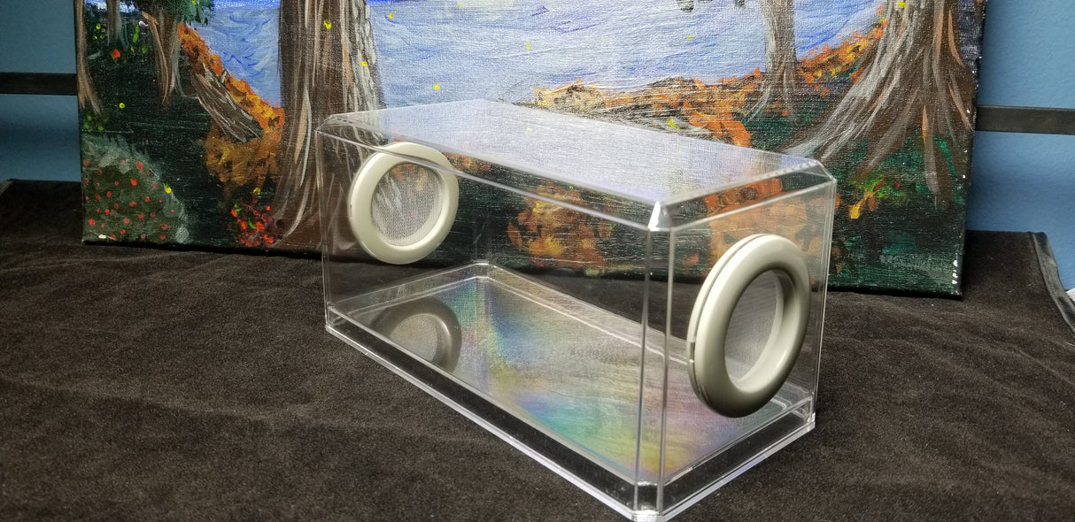 Phid Flat Sling Nursery Jumping Spider Enclosure 8.5x4x4(holds fruit flies)