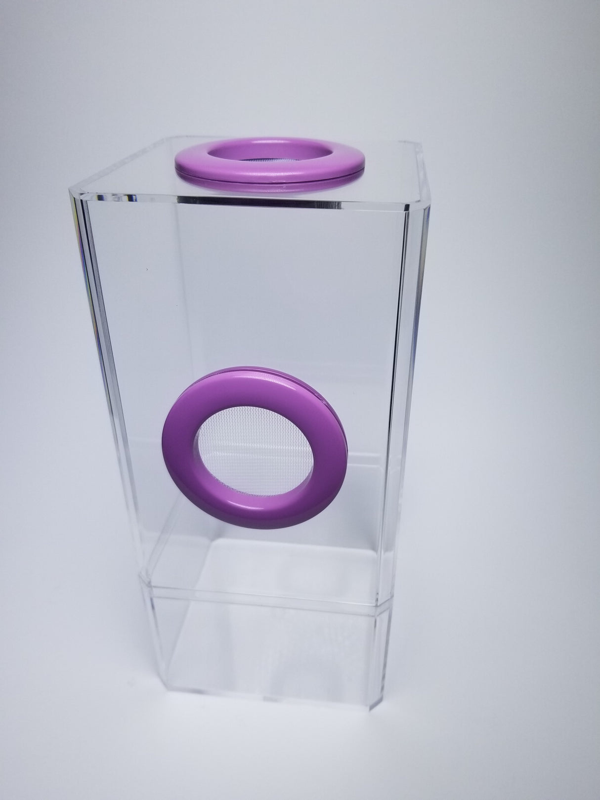 B-STOCK Flip Top Dual Vent Spider Condo Jumping Spider Enclosure (holds Fruitflies)