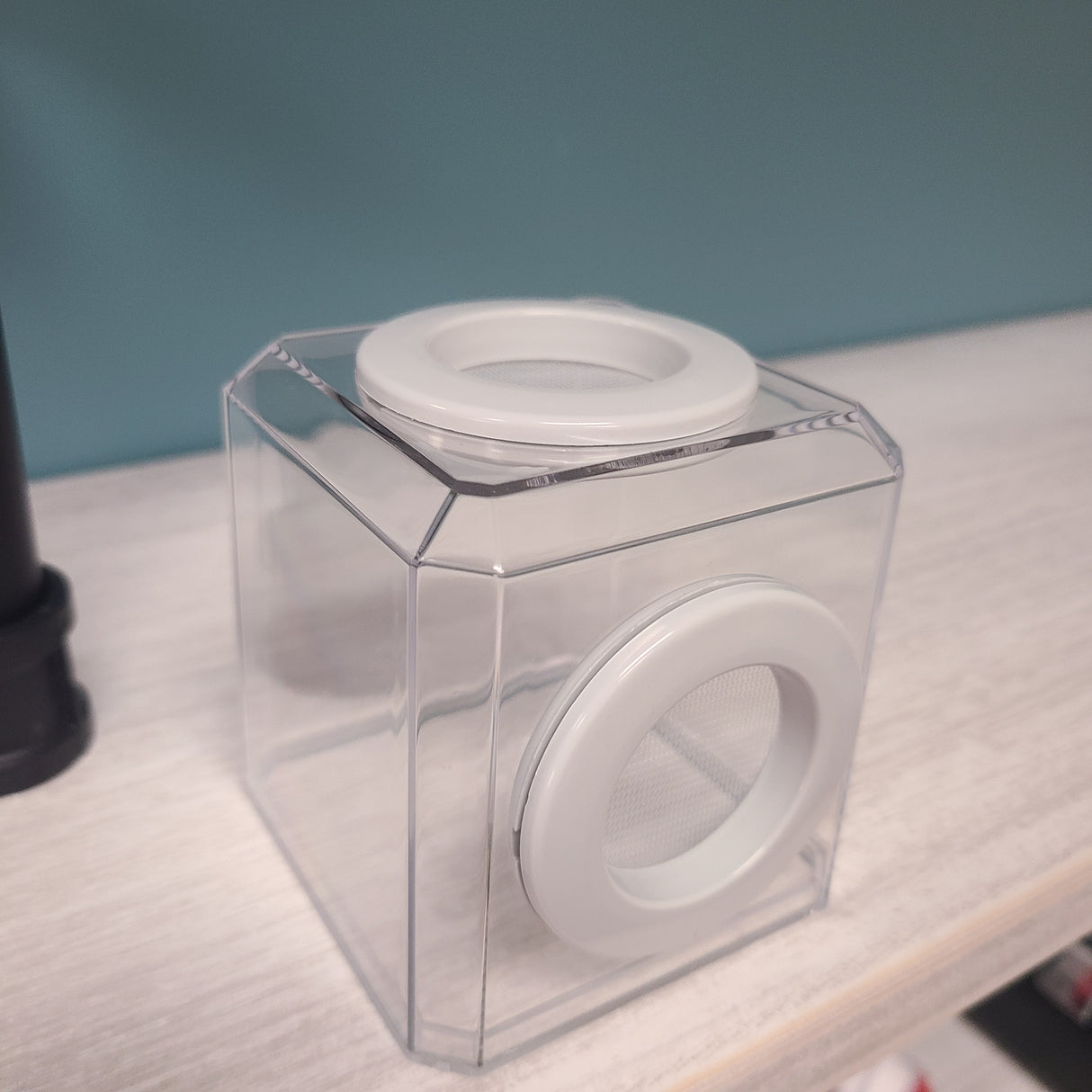 Mini Den Dual Vent 3x3x3 Jumping Spider Enclosure (holds fruit flies)