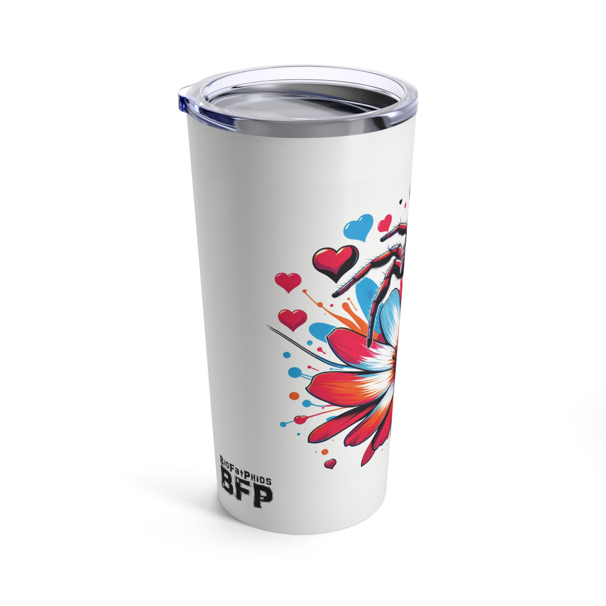 Tumbler 20oz Jumping Spider Heart- free shipping