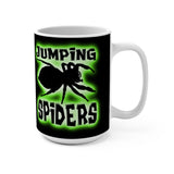 Jumping Spider coffee mug with jumping Spider art