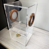 Medium Flat Top Magnetic 4x4x8 Jumping Spider Enclosure (holds fruit flies)