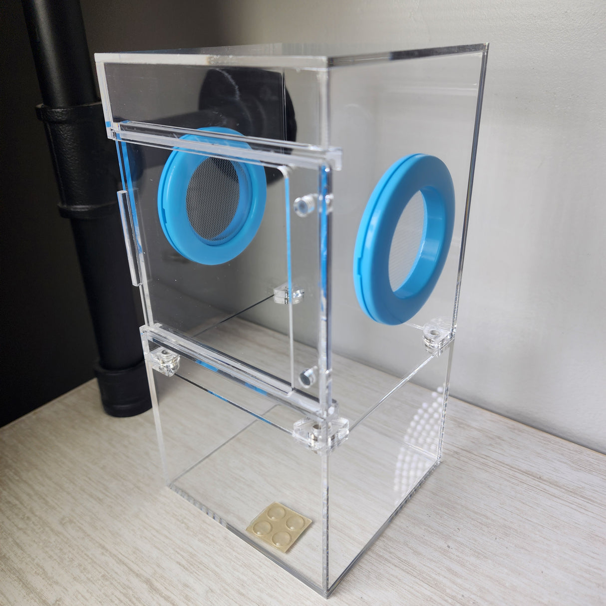 Medium Flat Top 4x4x8 Magnetic Front Opening Jumping Spider Enclosure NEW