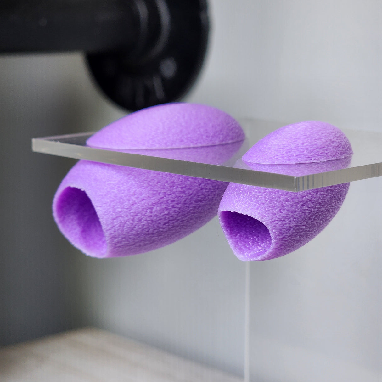 Fuzzy Cacoon Jumping Spider HIdes in 2 sizes and several colors.