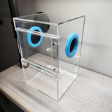 Large Flat Top Magnetic 5x5x8 Front Opening Jumping Spider Enclosure