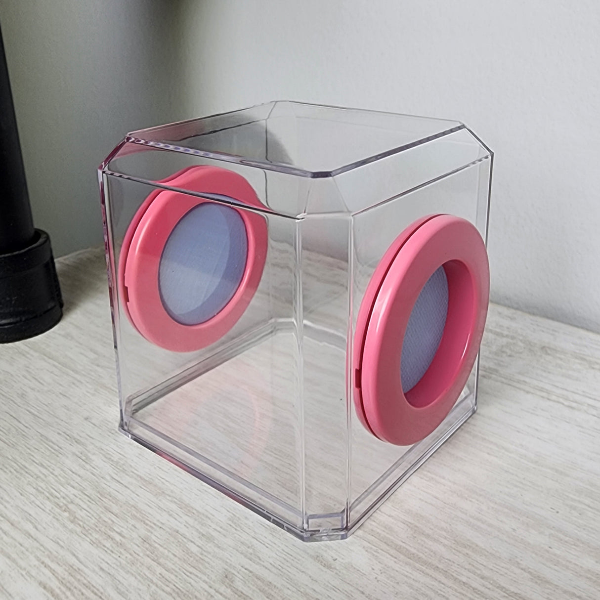 Mini Den Flat Top 3x3x3 Jumping Spider Enclosure (holds fruit flies)