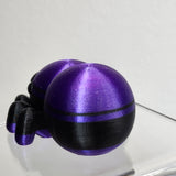 Pocket Jumper Fidget Toy 2 inch Purple/Black