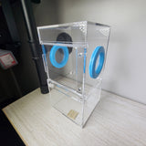 Medium Flat Top 4x4x8 Magnetic Front Opening Jumping Spider Enclosure NEW