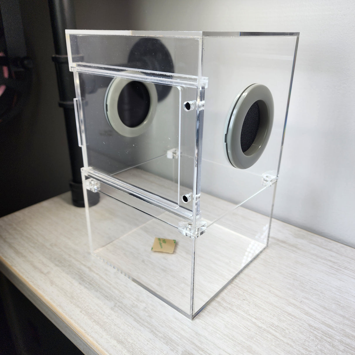 Large Flat Top Magnetic 5x5x8 Front Opening Jumping Spider Enclosure