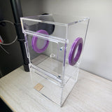 Medium Flat Top 4x4x8 Magnetic Front Opening Jumping Spider Enclosure NEW