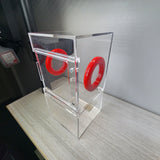 Medium Flat Top 4x4x8 Magnetic Front Opening Jumping Spider Enclosure NEW