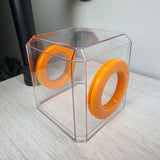 Mini Den Flat Top 3x3x3 Jumping Spider Enclosure (holds fruit flies)