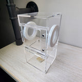 Mini Flat Top 3x3x6 Magnetic Front Opening Jumping Spider Enclosure NEW