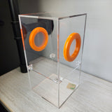 Medium Flat Top Magnetic 4x4x8 Jumping Spider Enclosure (holds fruit flies)