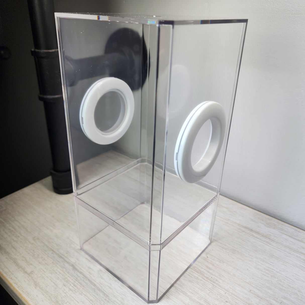 B-STOCK Flat-Top Dual Vent Spider Condo Jumping Spider Enclosure (holds fruit flies)