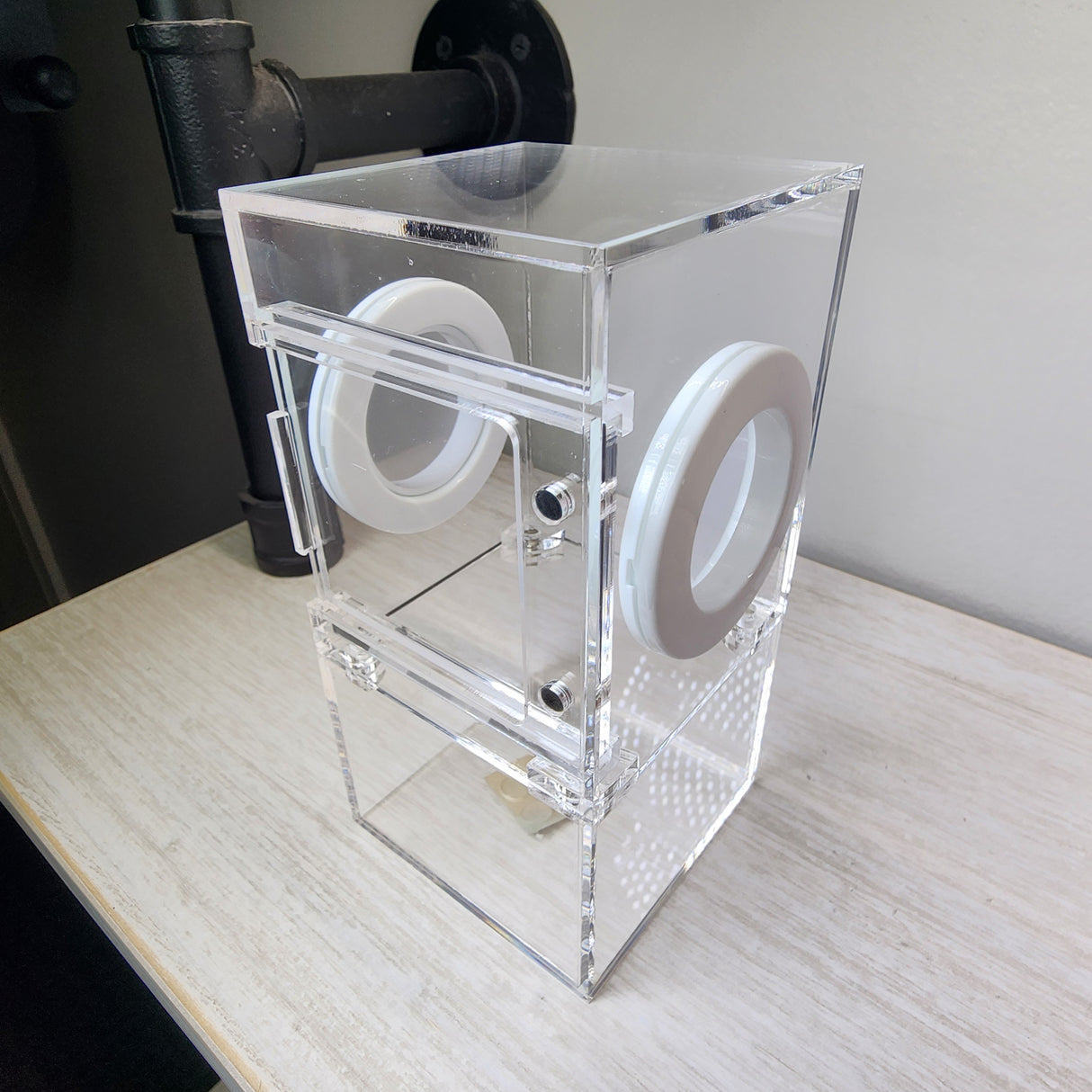 Mini Flat Top 3x3x6 Magnetic Front Opening Jumping Spider Enclosure NEW