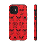 Tough Cases  Featuring BFP Jumping Spider Print on Red