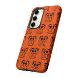 Tough Cases  Featuring BFP Jumping Spider Print on Orange