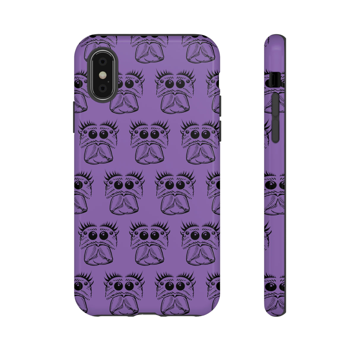 Tough Cases  Featuring BFP Jumping Spider Print on Purple