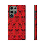 Tough Cases  Featuring BFP Jumping Spider Print on Red