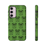 Tough Cases  Featuring BFP Jumping Spider Print on Green