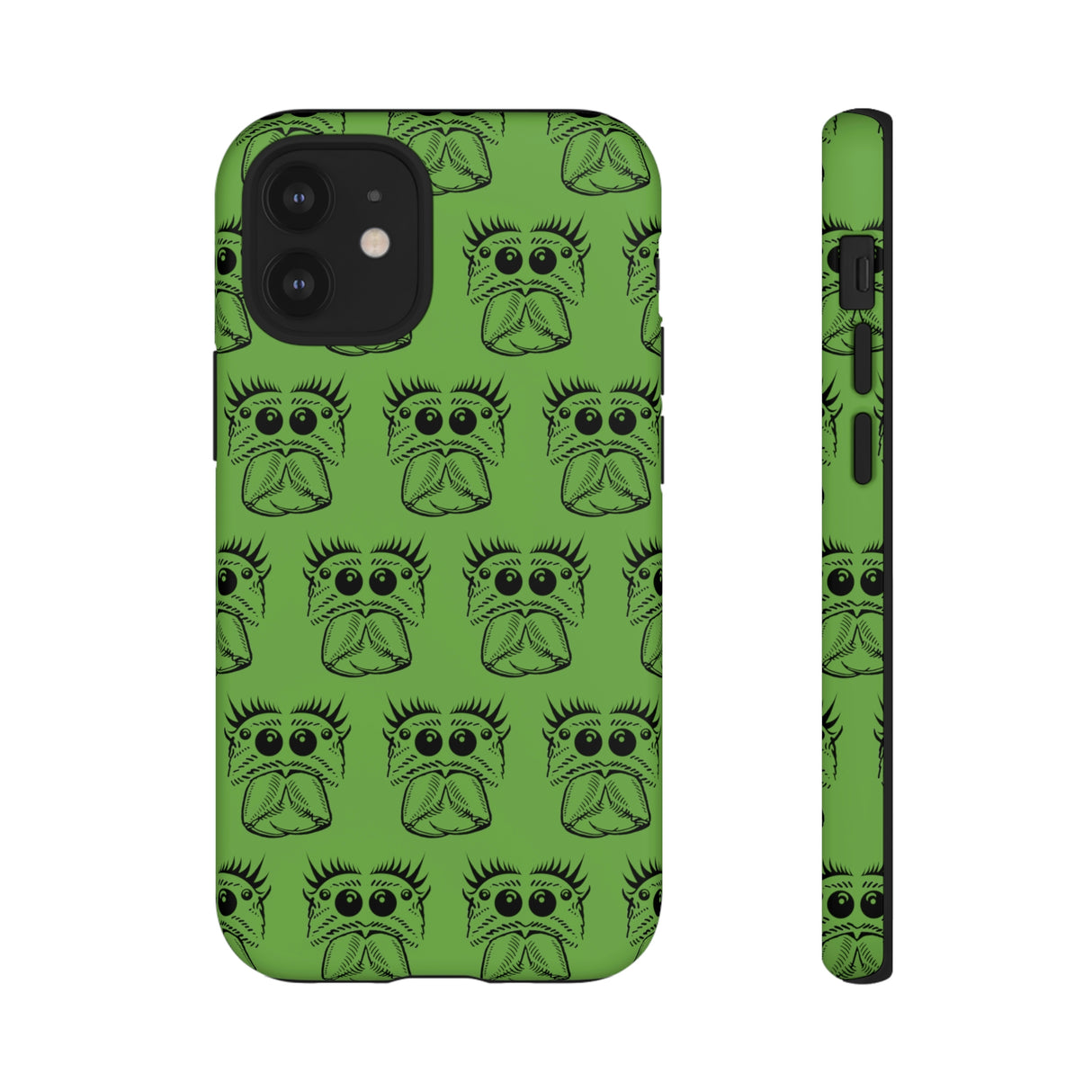 Tough Cases  Featuring BFP Jumping Spider Print on Green