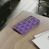 Tough Cases  Featuring BFP Jumping Spider Print on Purple