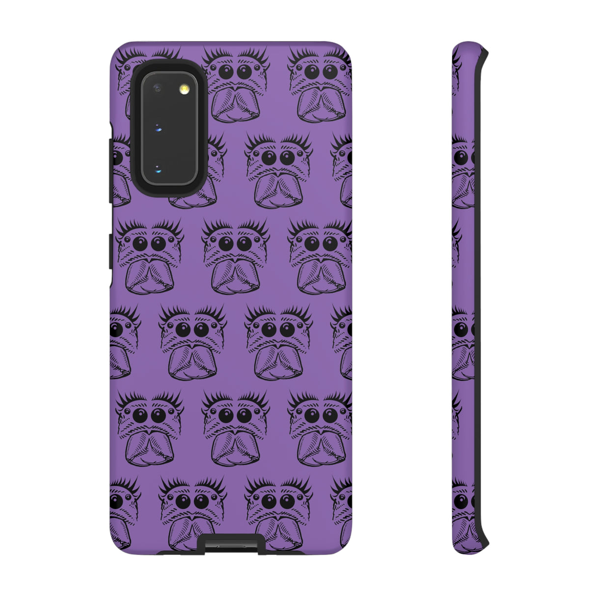 Tough Cases  Featuring BFP Jumping Spider Print on Purple