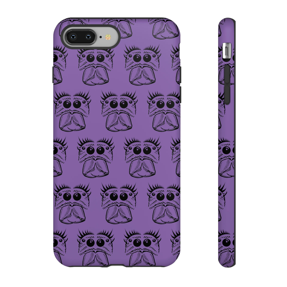 Tough Cases  Featuring BFP Jumping Spider Print on Purple