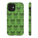 Tough Cases  Featuring BFP Jumping Spider Print on Green