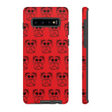 Tough Cases  Featuring BFP Jumping Spider Print on Red