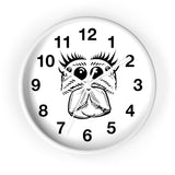 Wall Clock featuring Jumping Spider Art