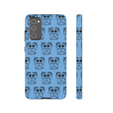 Tough Cases  Featuring BFP Jumping Spider Print on Blue