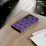 Tough Cases  Featuring BFP Jumping Spider Print on Purple