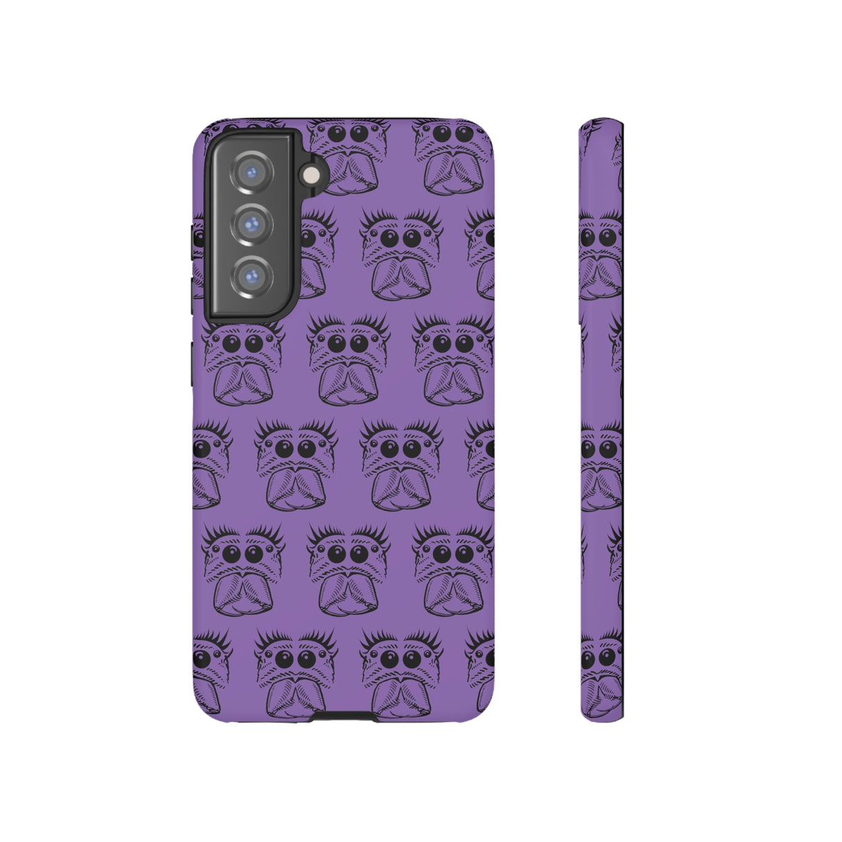 Tough Cases  Featuring BFP Jumping Spider Print on Purple