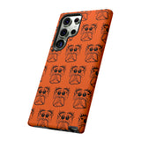 Tough Cases  Featuring BFP Jumping Spider Print on Orange