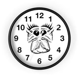 Wall Clock featuring Jumping Spider Art