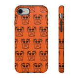 Tough Cases  Featuring BFP Jumping Spider Print on Orange