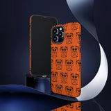 Tough Cases  Featuring BFP Jumping Spider Print on Orange