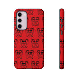 Tough Cases  Featuring BFP Jumping Spider Print on Red