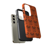 Tough Cases  Featuring BFP Jumping Spider Print on Orange