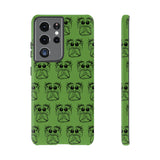 Tough Cases  Featuring BFP Jumping Spider Print on Green