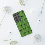 Tough Cases  Featuring BFP Jumping Spider Print on Green